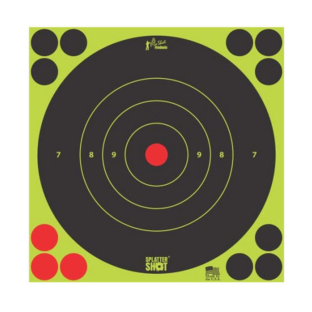 Targets Pro Shot Products 4.50" 12IN GREEN BULLS EYE TARGET 12 PK BAG • Model: 4.50"